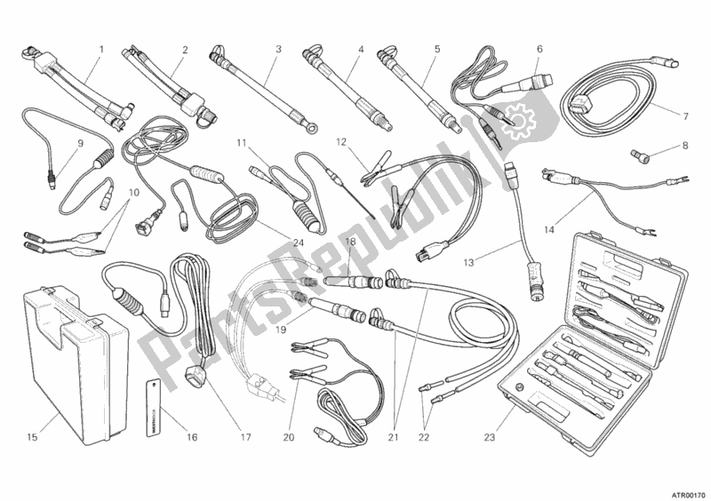 Wszystkie części do Przyrz? D Do Kontroli Ci? Nienia Ducati Hypermotard 1100 EVO SP USA 2012